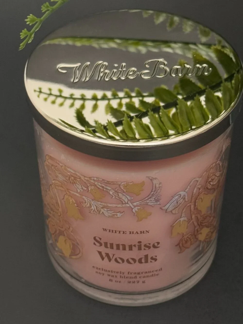 BBW Sunrise Woods White Barn Bath & Body Works Single Wick Candle - Picture 4 of 10